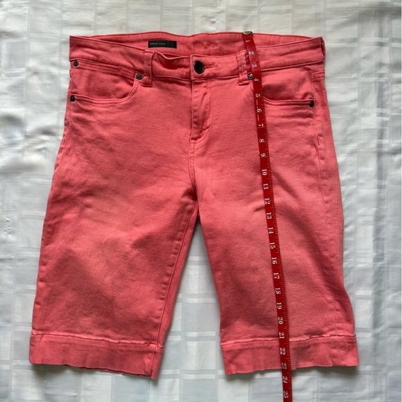 Kut From The Kloth Pink ‘Natalie’ Denim Bermuda Shorts - Picture 8 of 15